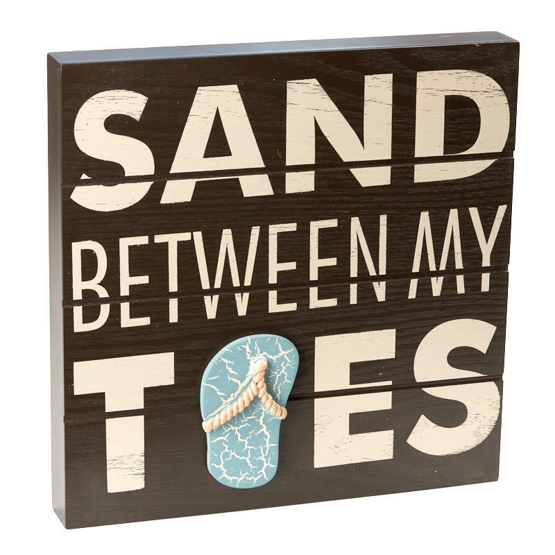 Sand Between My Toes Chunky Block Sign | 2 Pieces