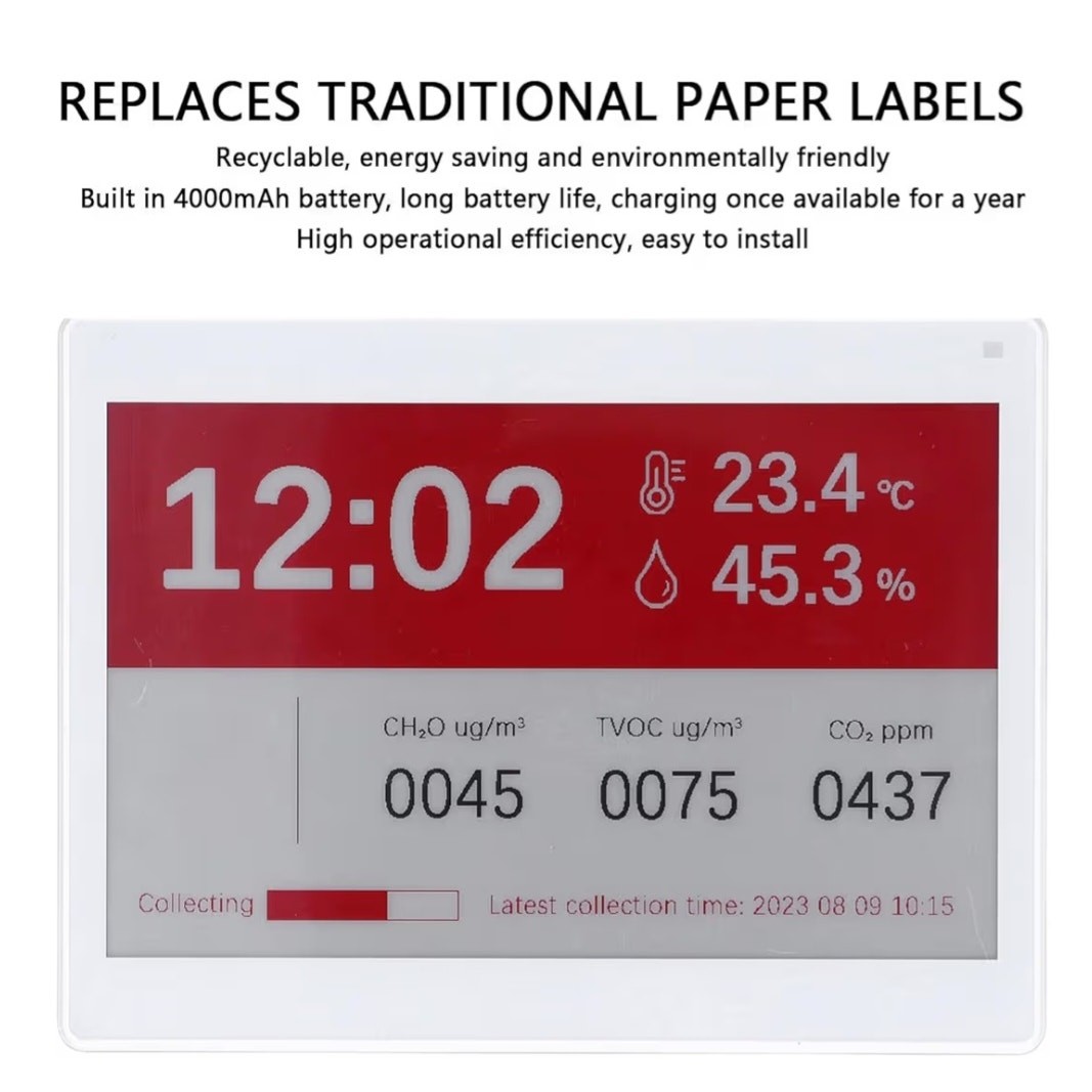 Cuifati 7.5&Prime; Bluetooth E Ink Display Electronic Paper Sign Cordless, 3 Color