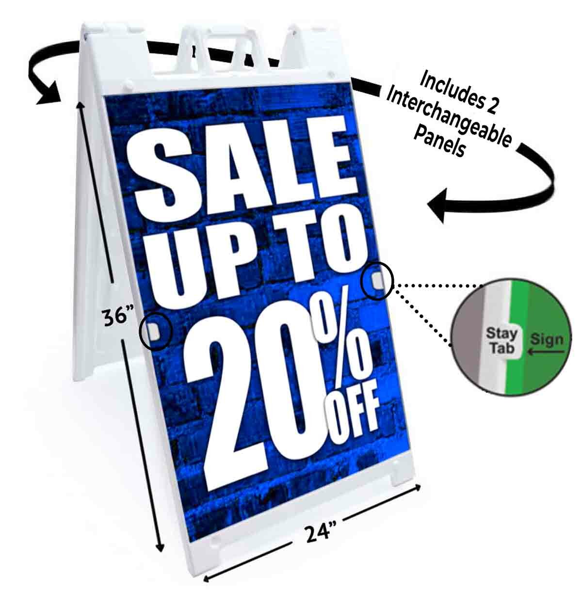 Sale Up To 20% Off Signicade 24×36 A Frame Sidewalk Sign Double Sided