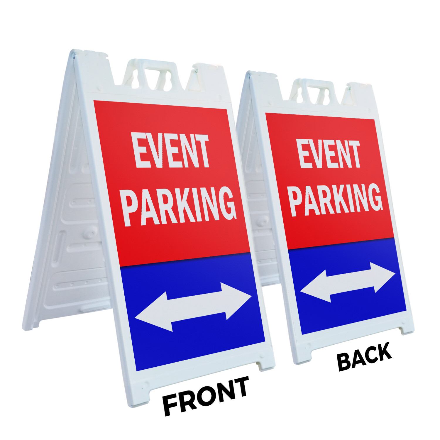 A-frame Sidewalk Event Parking With Double Arrow 24&Prime; x 36&Prime; Double Sided A-Frame