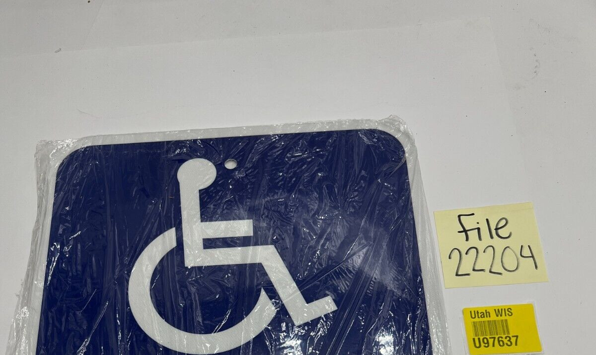QTY 4 SmartSign EQ72 18 x 12&Prime; Parking By Disabled Permit Only Tow Away Zone