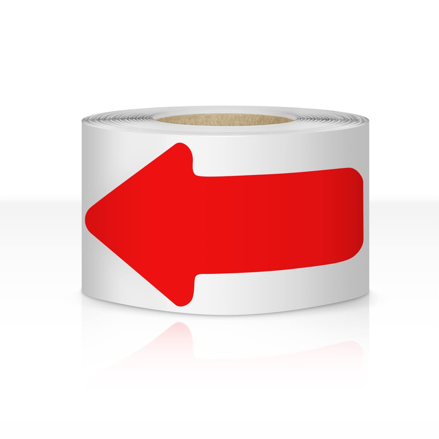 Arrow Floor Sign Tape 2&Prime; x 4&Prime; Marking Sticker 200 PCS Decal Tape Red