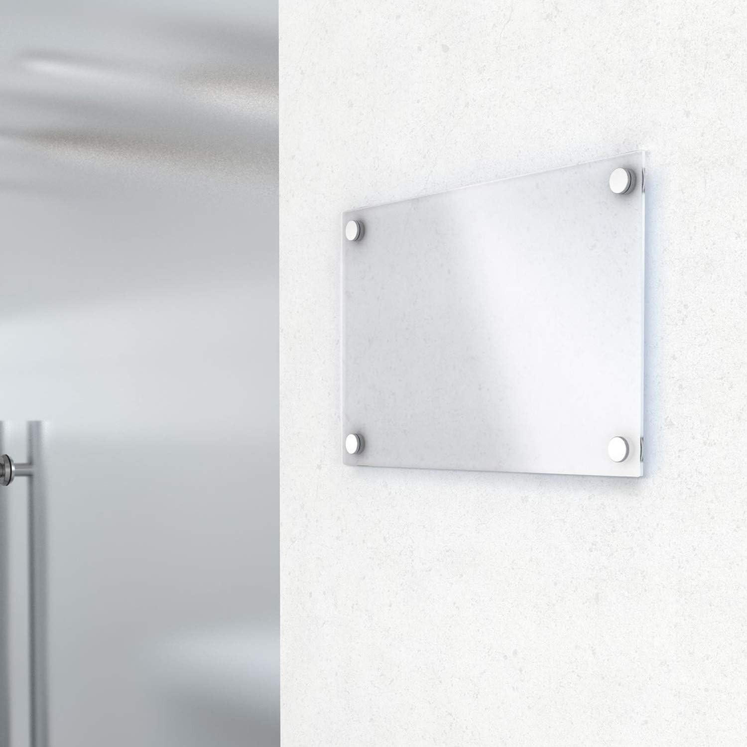 3/4 X 1 Inch Sign Holders Standoff Screws Wall Mount Hardware Advertising Glass