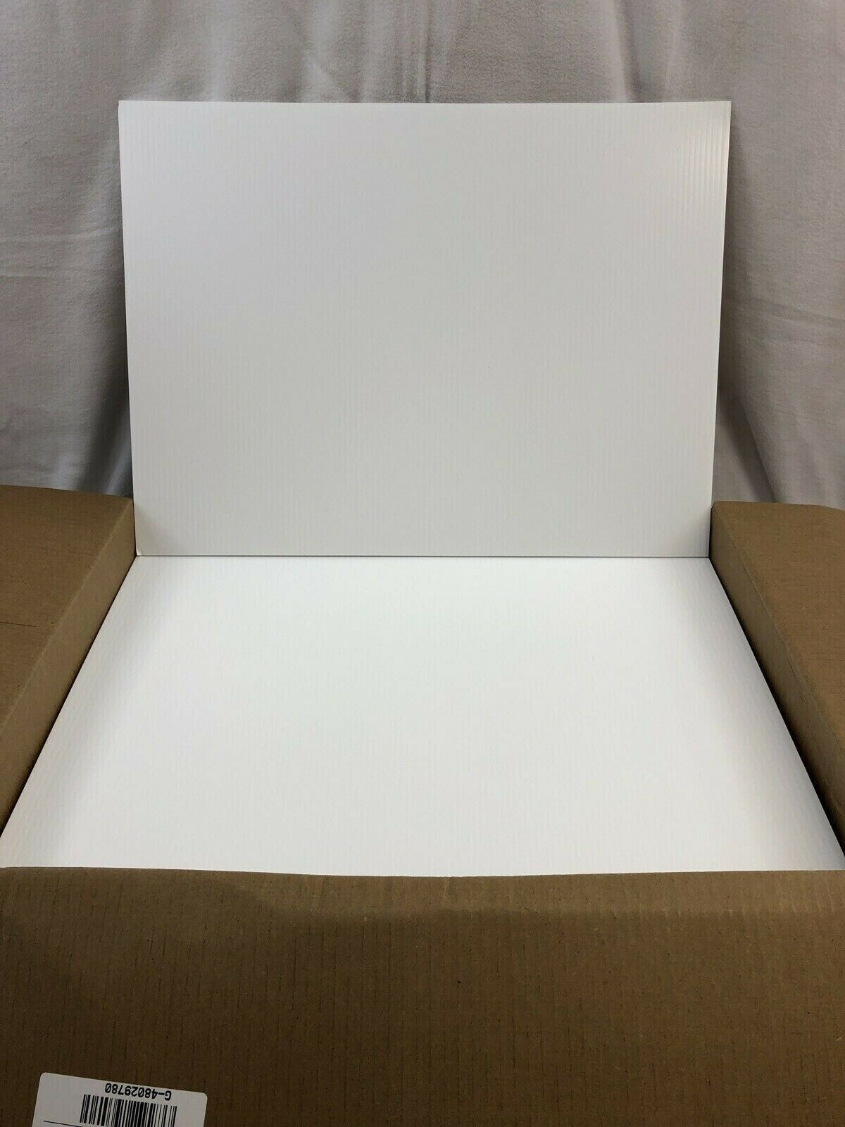 20 Pack Blank Signs 18&Prime; x 24&Prime; x 4 mm Corrugated Plastic, Write Your Own Messages
