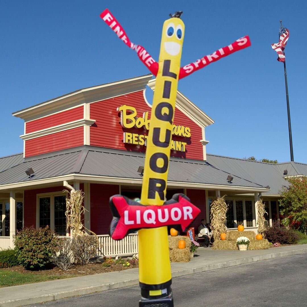 18ft Liqour Inflatable Tube Man Dancer with Arrow {Without Blower}