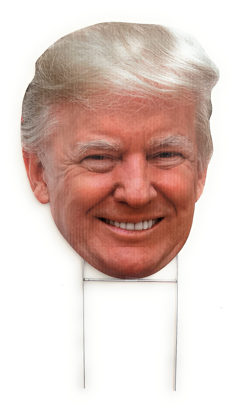 TRUMP HEAD KEEP AMERICA GREAT 15&Prime;x11.6&Prime; YARD SIGN WITH STAKE PENCE WHOLESALE USA