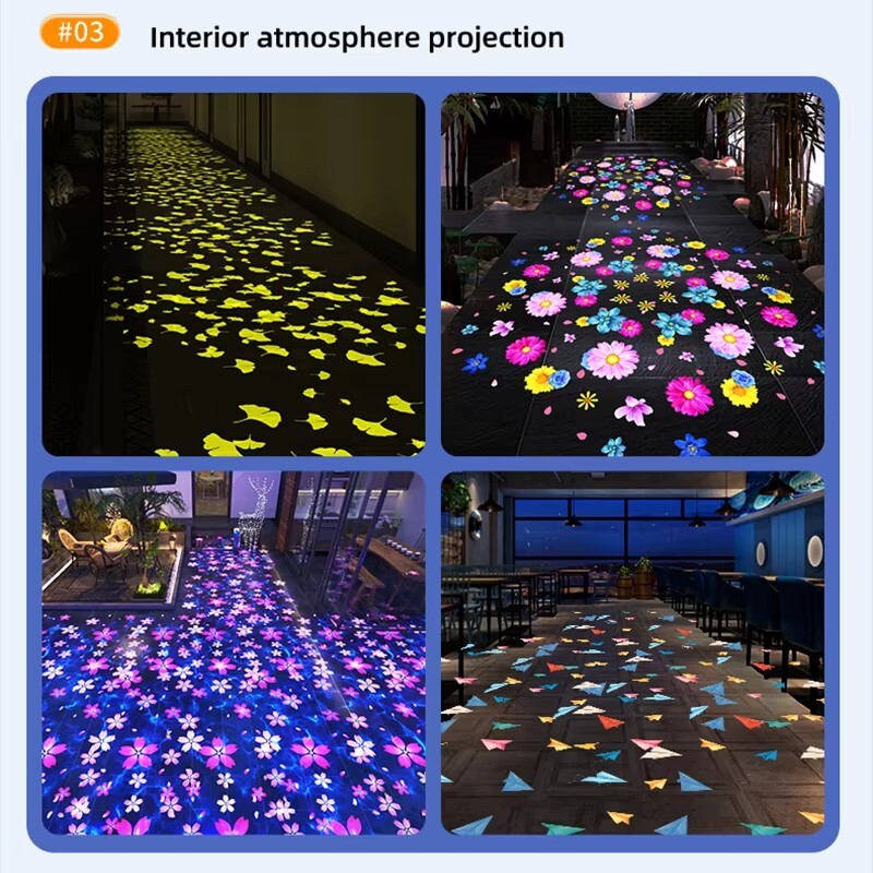 300W Creative Dynamic Pattern Led Gobo Logo Projector Waterproof Porjection