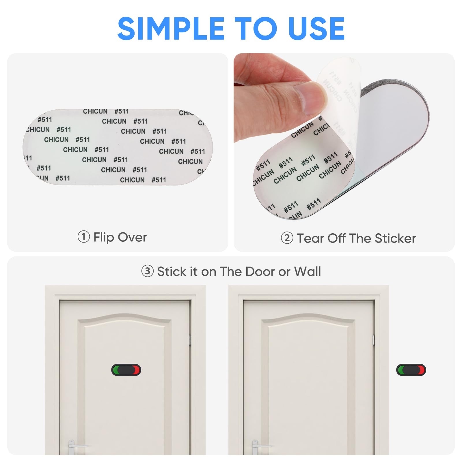 12 Pack Magnetic Privacy Sign for Office Door, Blank Red Green Slider Indicat…
