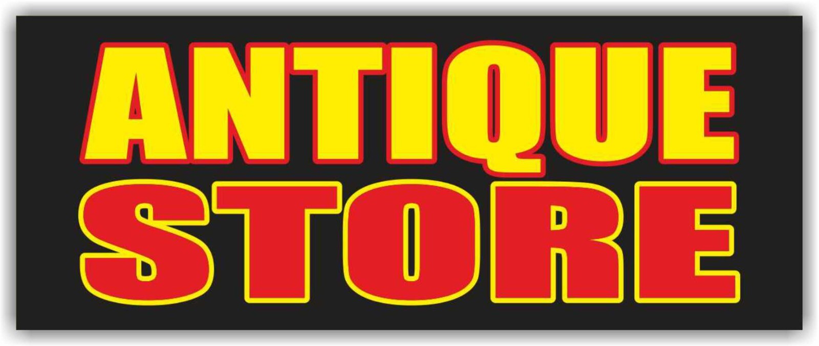 ANTIQUE STORE Advertising Banner Vinyl Mesh Sign Flag vintage shop collectibles