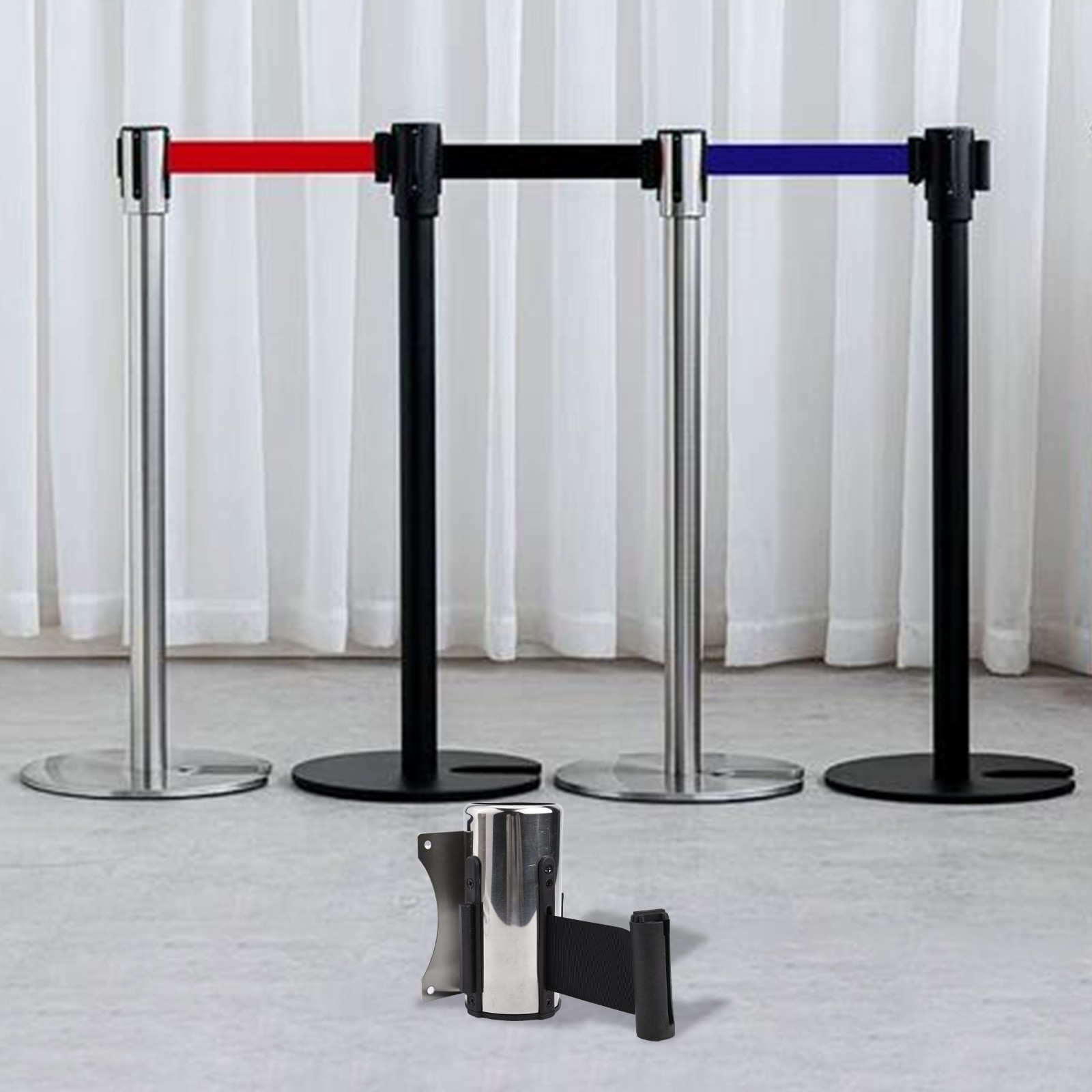 Wall Mountable Retractable Strip for Exhibition Halls and Art Galleries