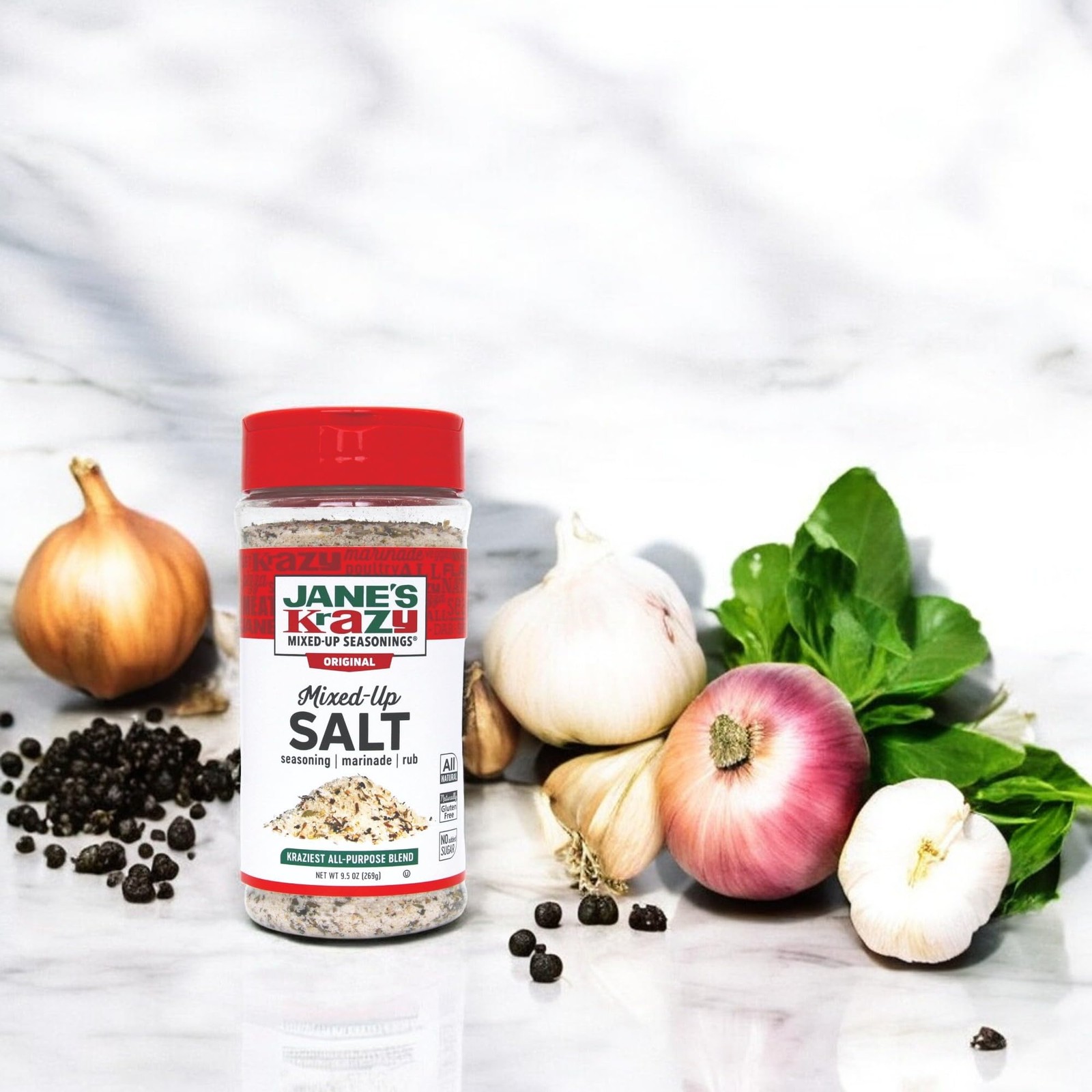 Jane&rsquo;s Krazy Mixed-Up Original Salt Blend, 9.5 Ounce (Pack of 2)