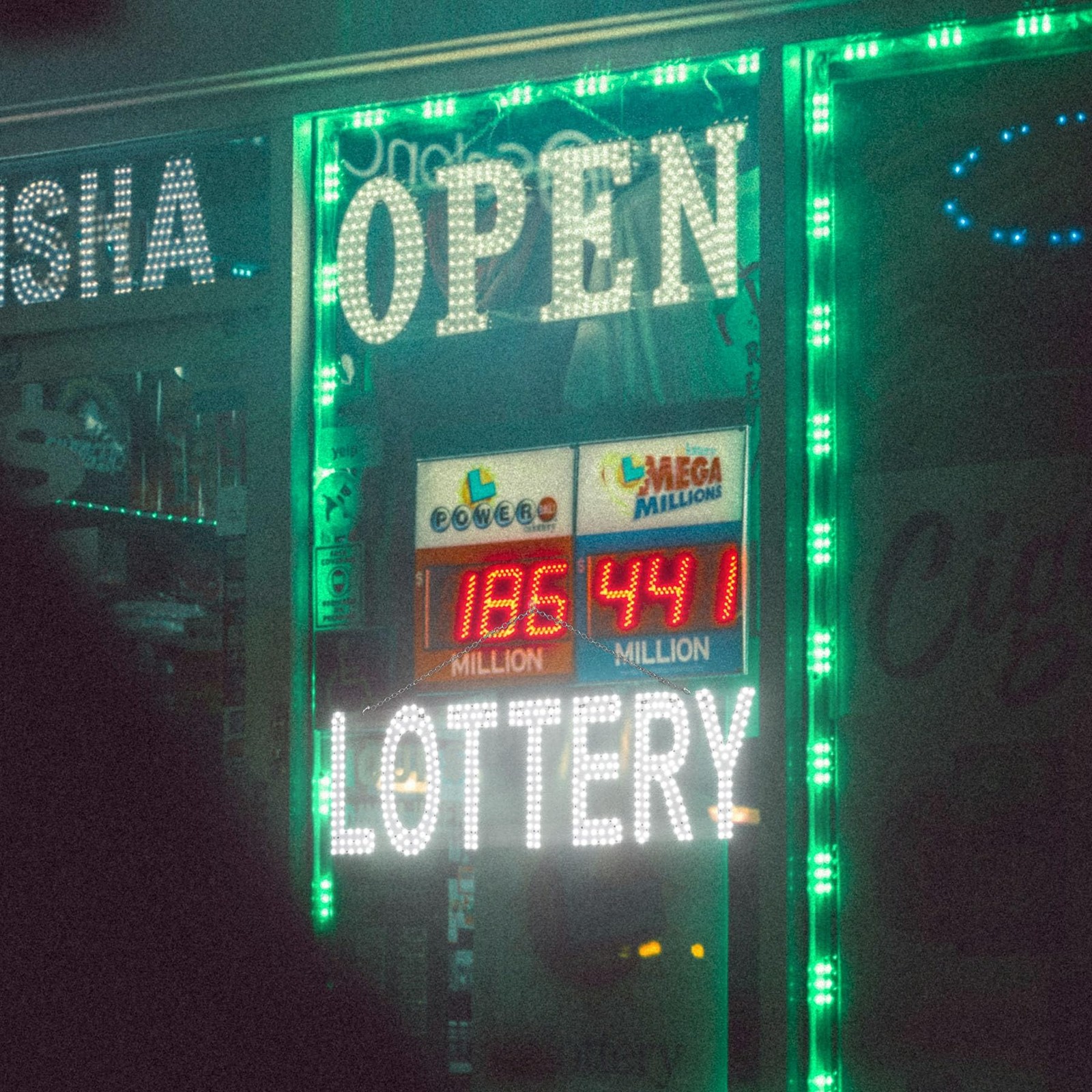 Snailgo Led Lottery Sign For Business30X10 Lotto Grocery Shop Store Sign Remote