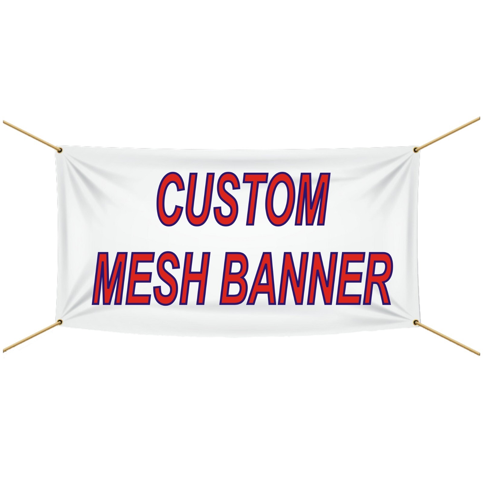 Custom Mesh Banner, Strip Mesh perforated Air Flow Vinyl, For Windy Fence Sign