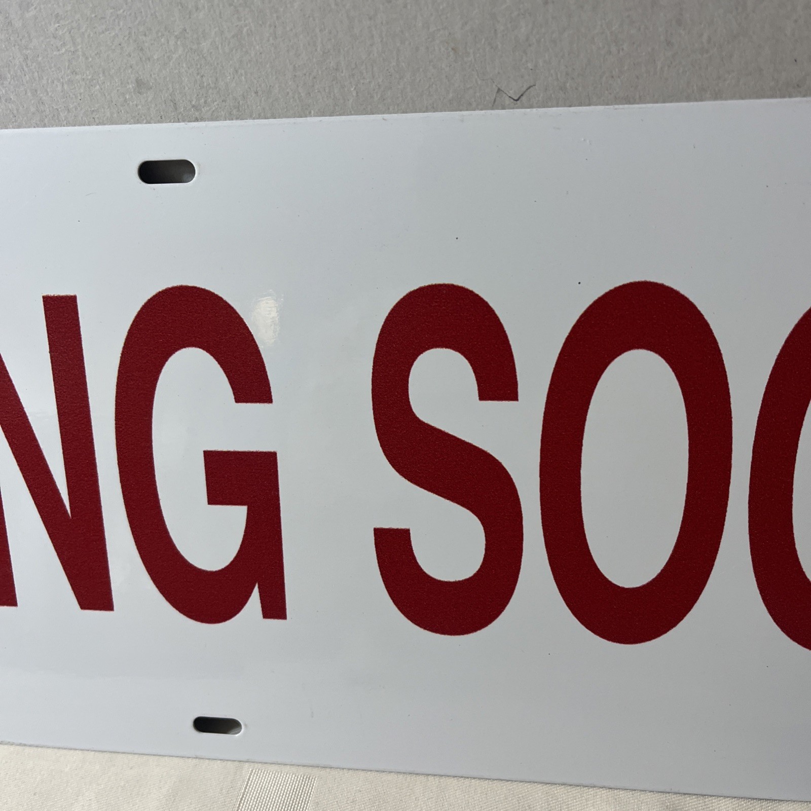 Double Sided Real Estate Metal Sign 18” X 6” Coming Soon Nice Shape