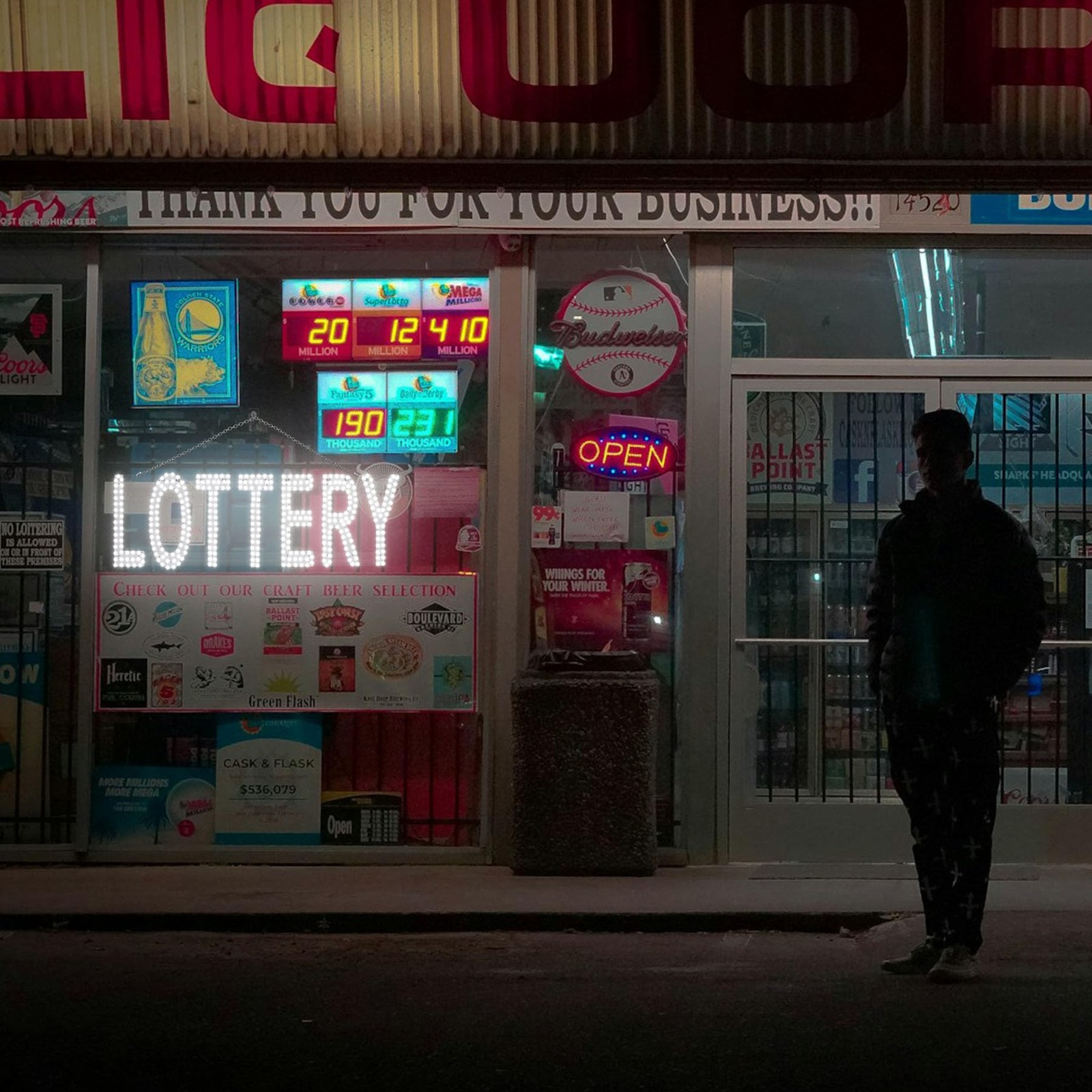 Snailgo Led Lottery Sign For Business30X10 Lotto Grocery Shop Store Sign Remote