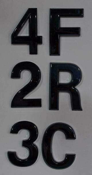 1 PCS – Apartment Number Sign/Mailbox Number Sign,Letter C (Black..REF24-1027