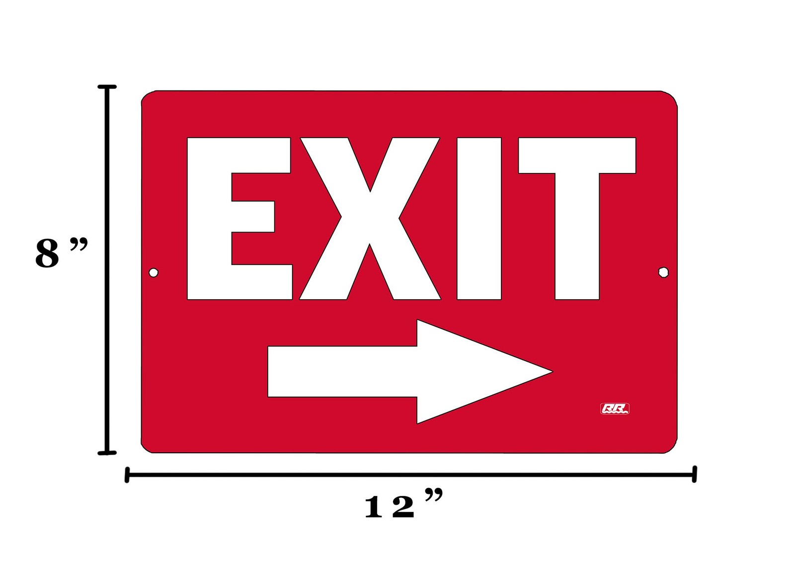 Rogue River Tactical Warning Exit Right Arrow Metal Tin Sign Business Retail …