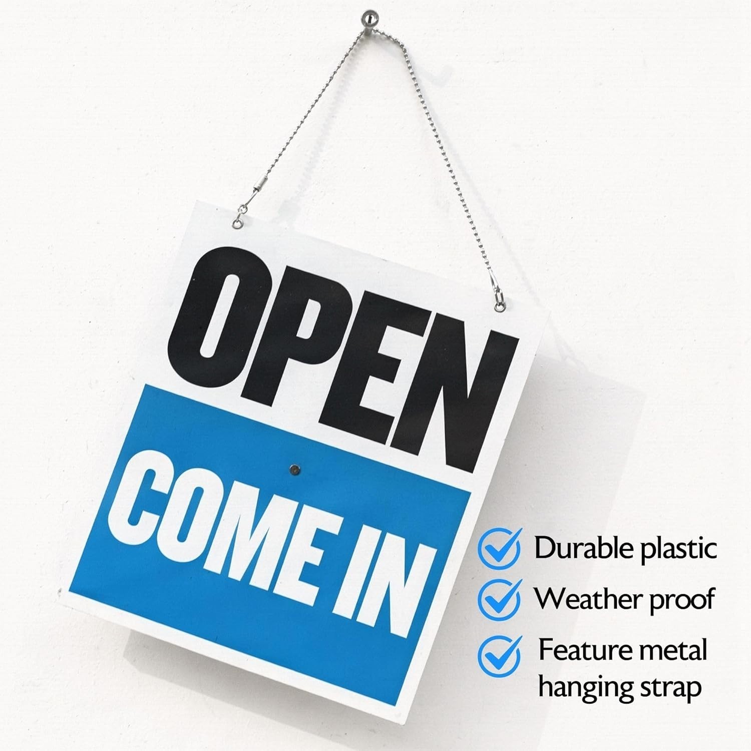 Open/Closed Clock Sign for Office Events, 24-pack
