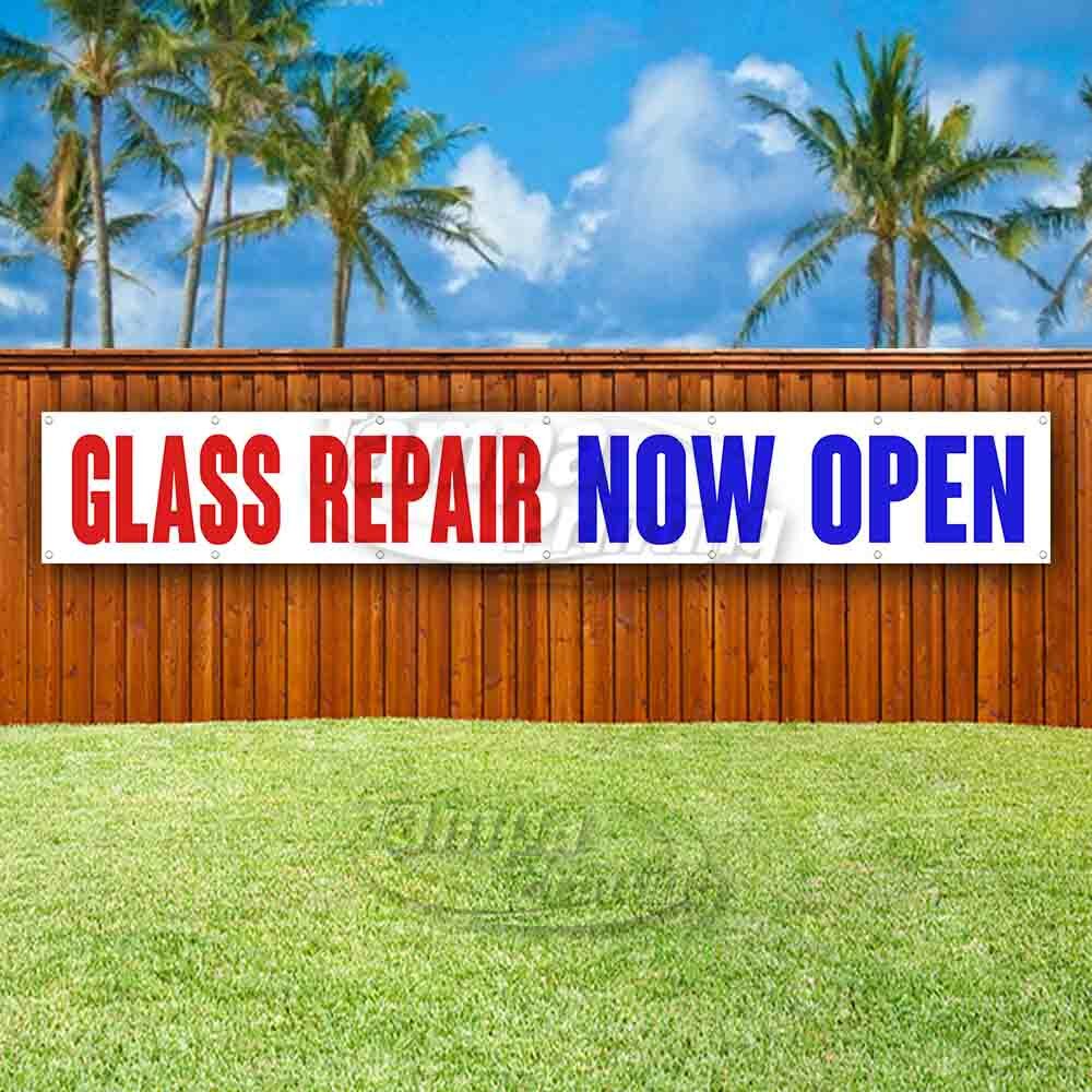 GLASS REPAIR NOW OPEN Advertising Vinyl Banner Flag Sign LARGE HUGE XXL SIZE