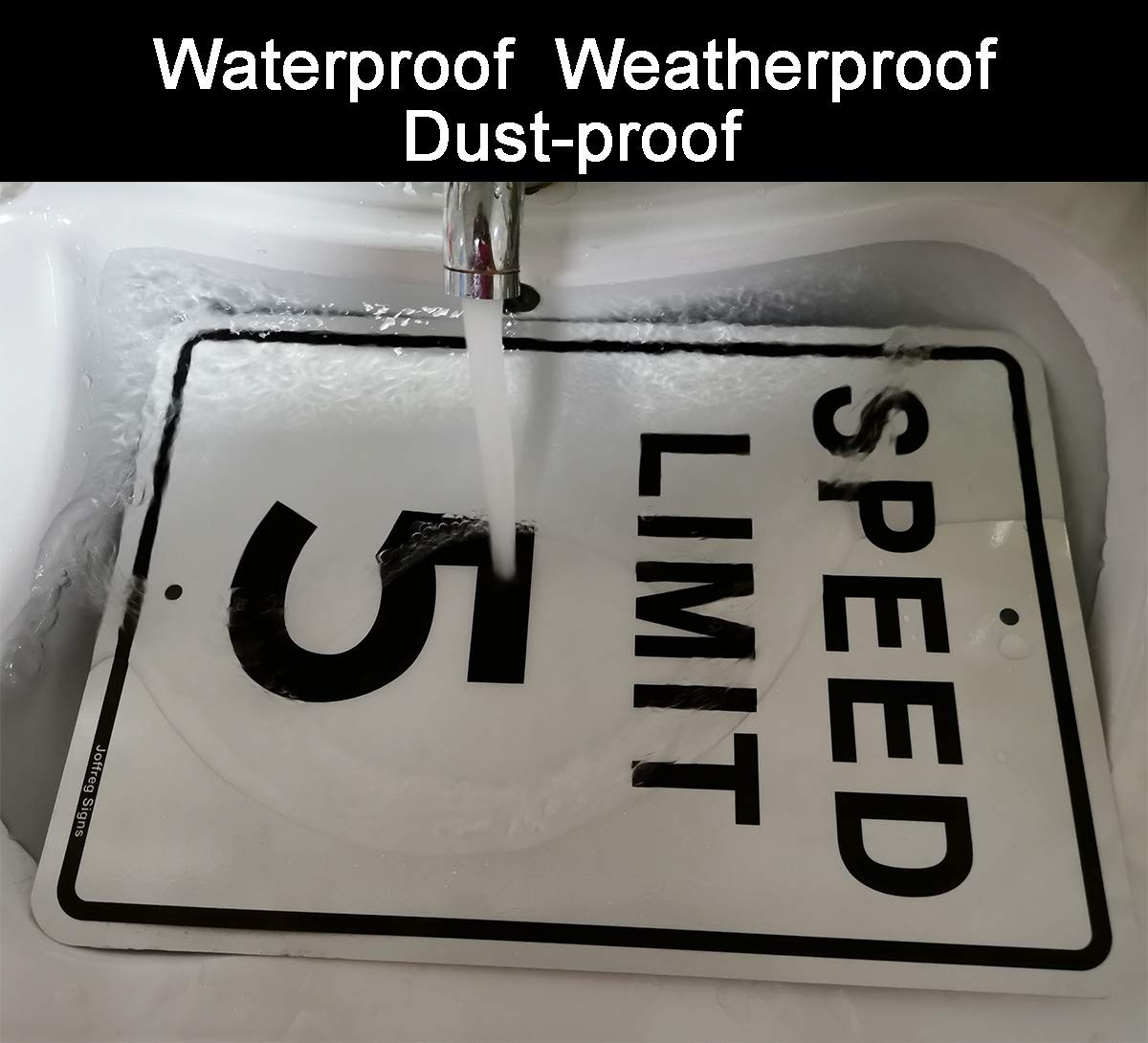 17×12 Inch Speed Limit 5 MPH Reflective Aluminum Safety Road Sign 2 PCS