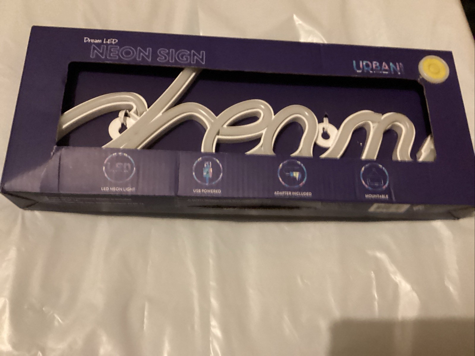 DREAM Urban Shop LED Neon Sign 13.78&Prime; W x 4.64&Prime; H (New) #62