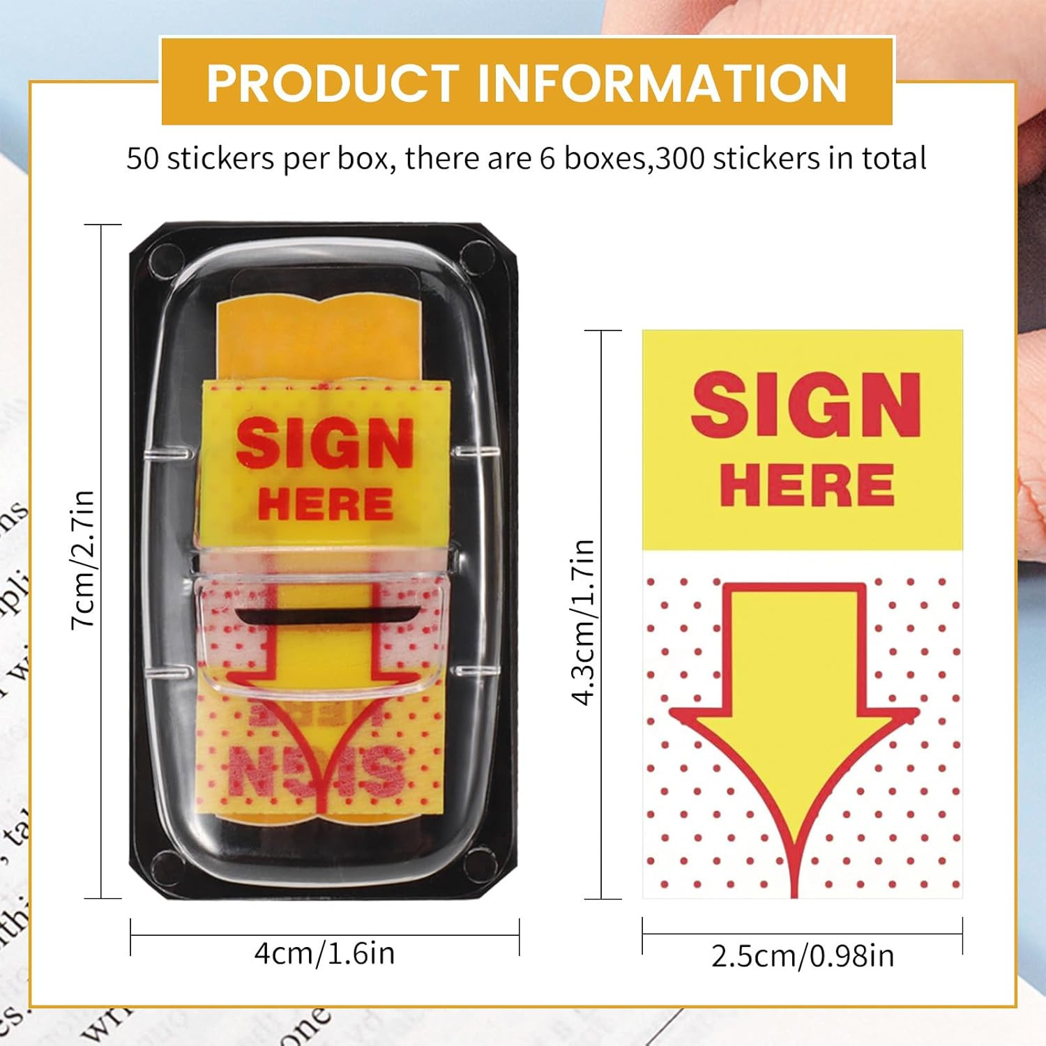 300Pcs Sign Here Tabs Stickers Sign Here Post Its Flags Tabs Flags Arrow Sticky