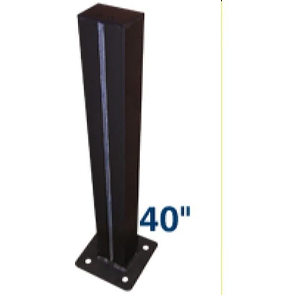 Signal-Tech 2886 P40B 40&Prime; H Single Post (2-1/4&Prime; x 3&Prime;) with 6&Prime; sq Baseplate