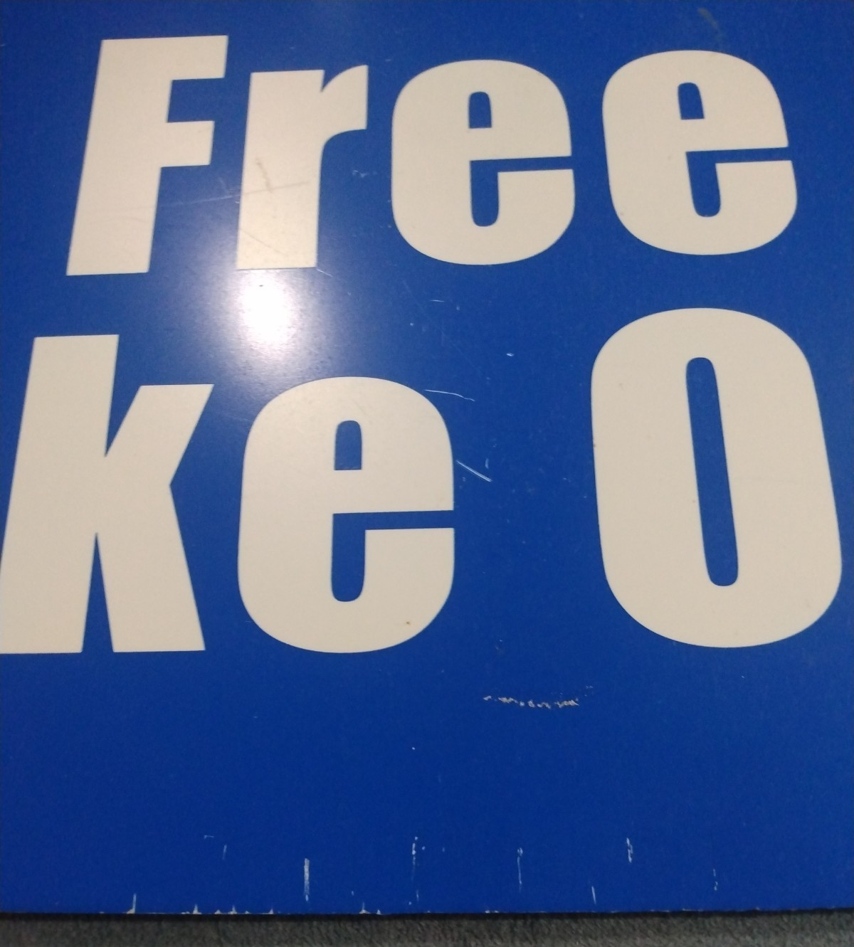 Double Sided Free Take One plastic sign 16&Prime;x9&Prime;