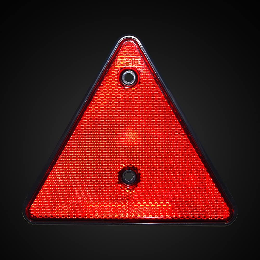Enjoyist 4-Pack Safety Reflector Warning Sign, 6 » x 5.2 », Reflective Yellow