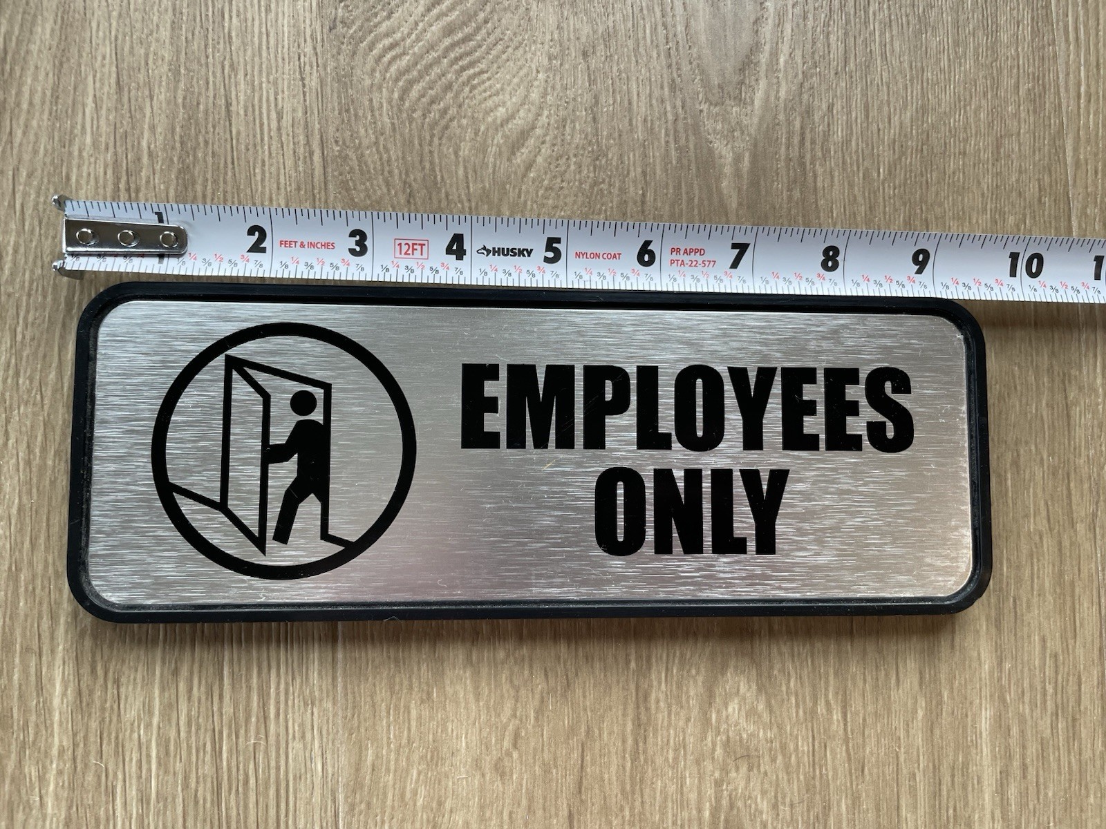 Employees Only Sign 3×9” for Office, Restaurant, Warehouse, Store