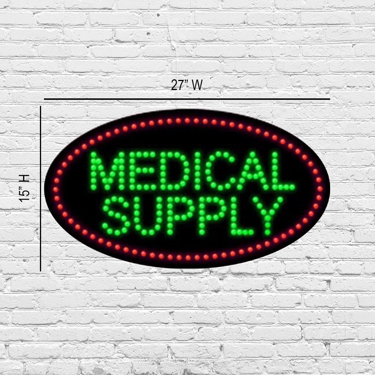 LED Medical Supply Sign for Retail Business Displays | Advertising Electronic Li
