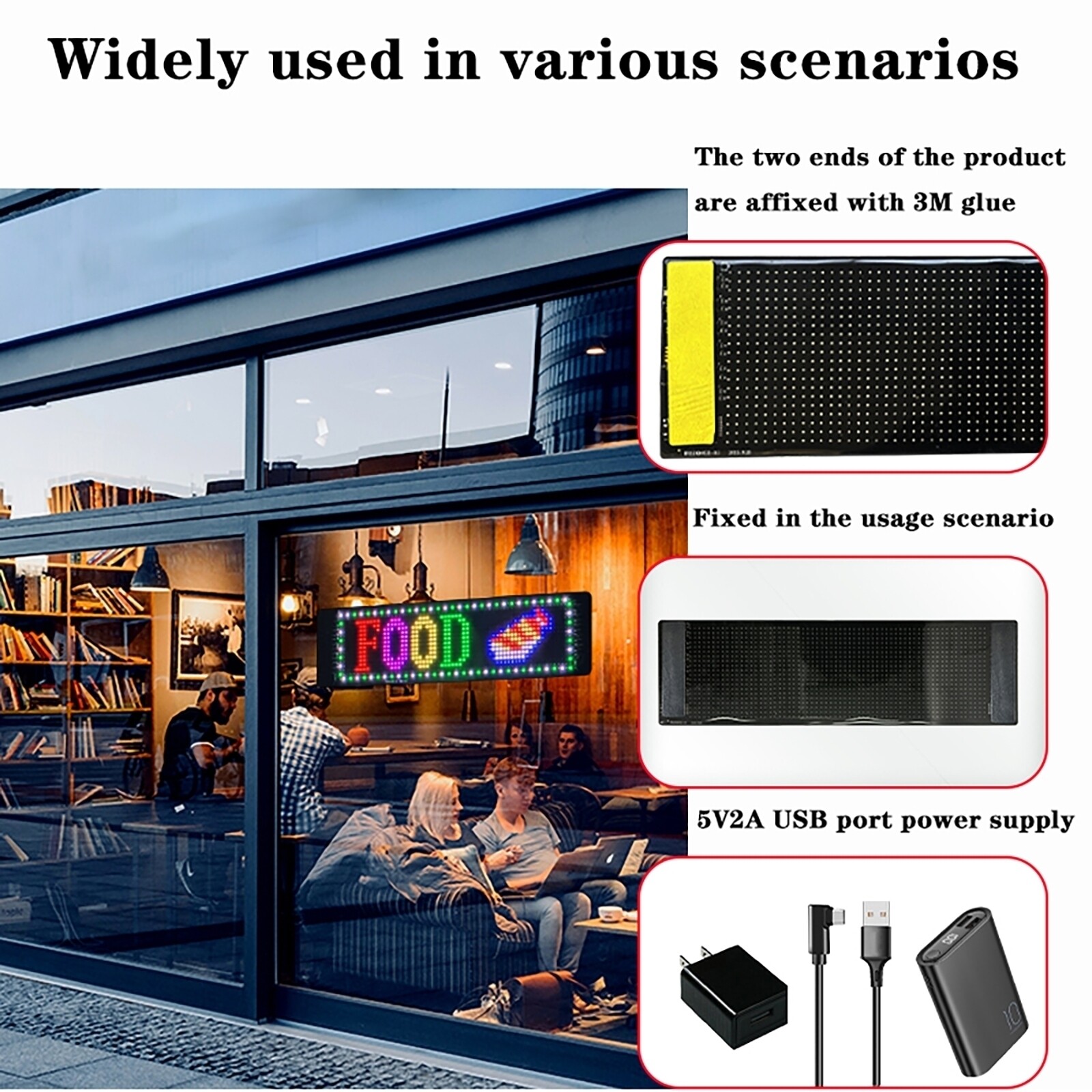 Programmable LED Sign Scrolling Message LED Shop Signs Digital Display LED Board