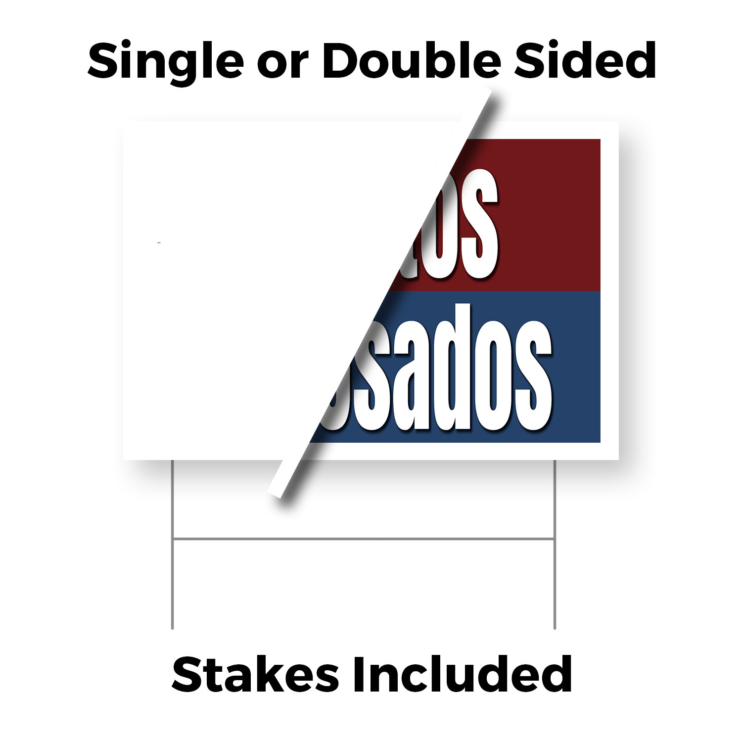 Autos Usados Yard Sign Spanish Used Car Sales, Reliable Vehicles, Financing