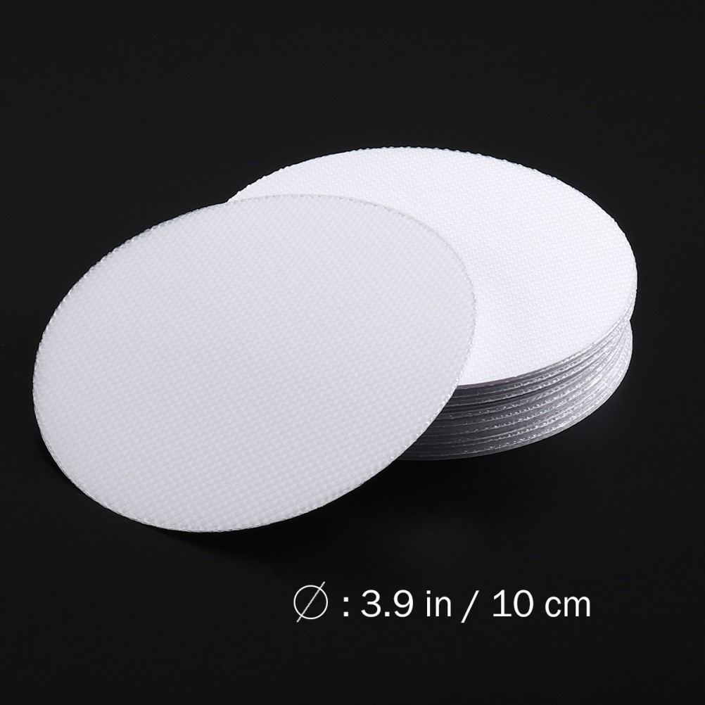 20 Pcs Transparent PEVA Anti Slip Discs 10 cm Tape for Bath Shower Safety