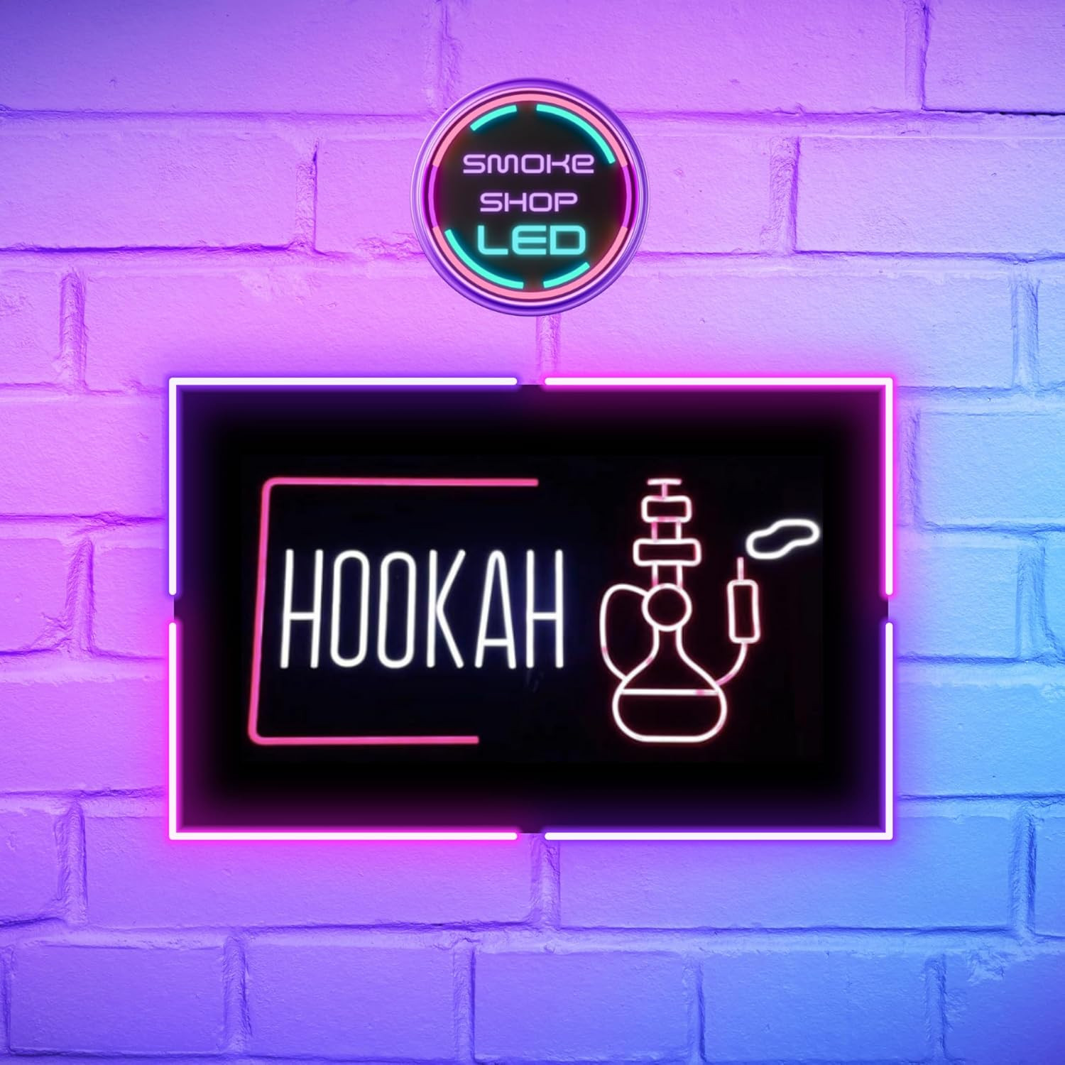 Bright LED Hookah Sign – Attract Customers to Your Smoke Shop or Lounge!