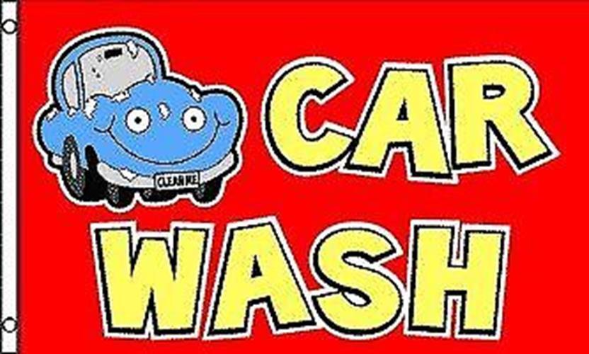 High Quality Car Wash Polyester Flag Banner Sign | 3&rsquo;x 5&prime; | All Weather |Sturdy