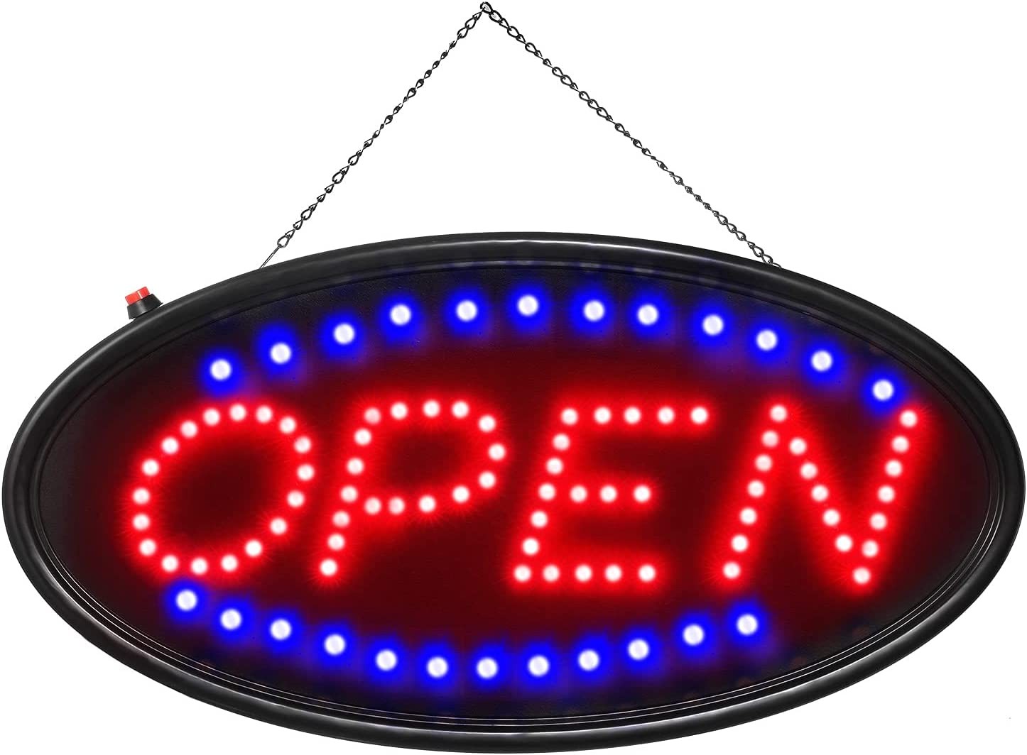 Bright LED Neon Light OPEN Sign Business Animated Motion with ON/OFF 19×10&Prime; USA