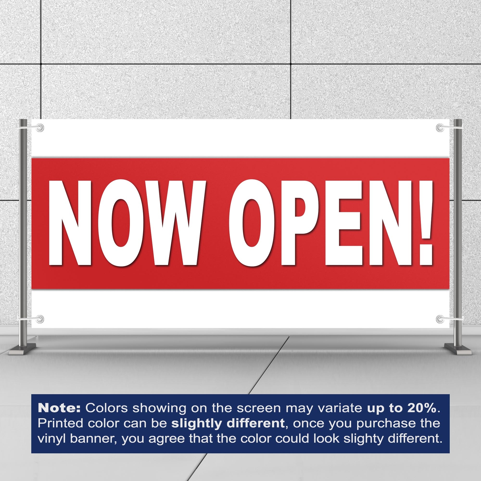 Now Open 13 oz Heavy Duty Vinyl Banner Outdoor/Indoor Now Open Sign for Business