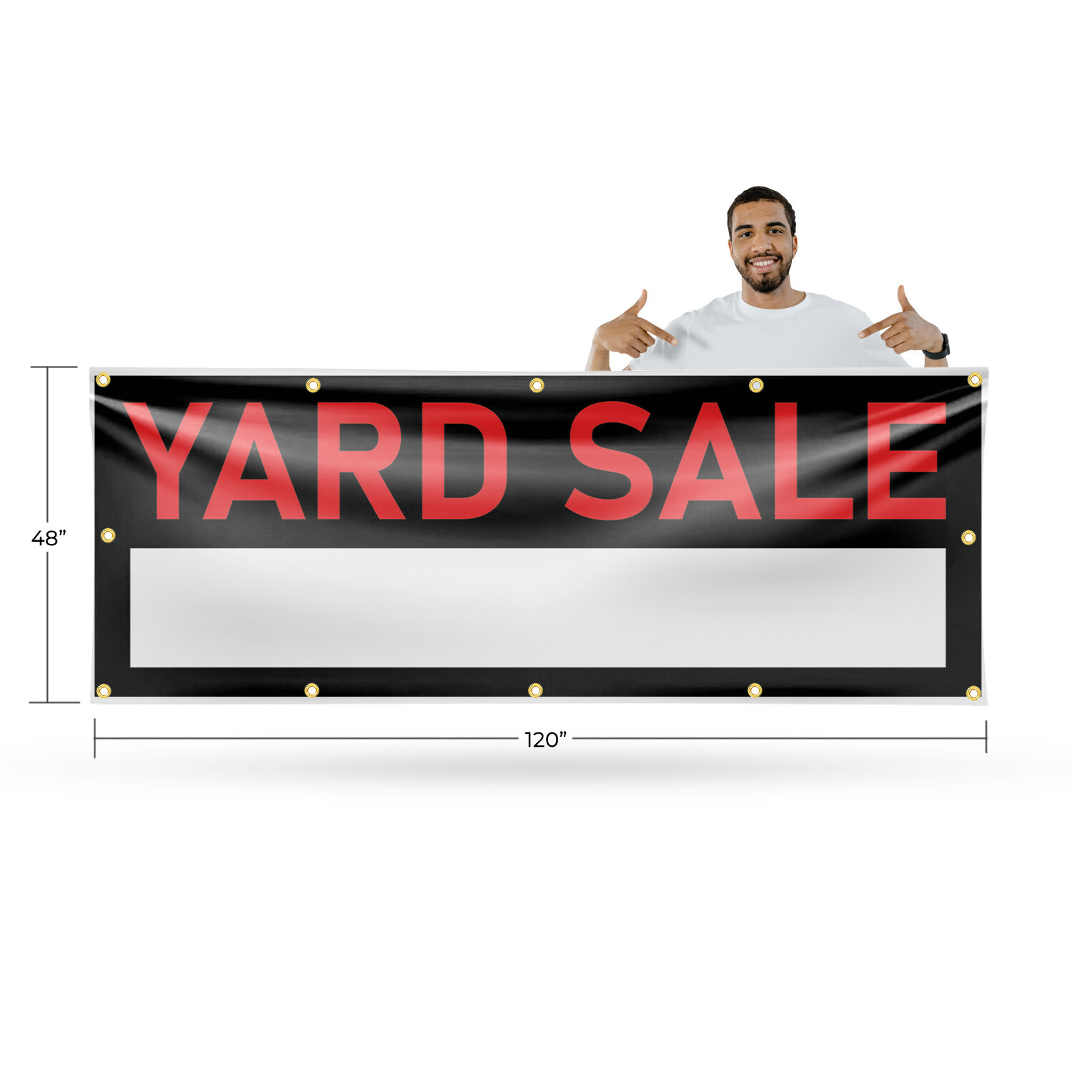 Yard Sale 13 oz Vinyl Banner Sign with Metal Grommets Heavy-Duty Single-Sided