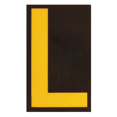 Brady 5890-L Letterlabel, 1-7/8Inh, 1-3/8Inw, Pk25