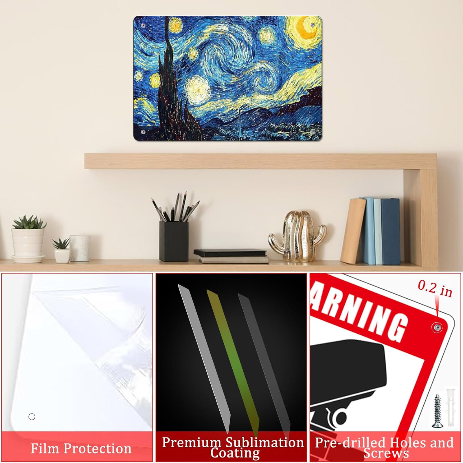 10 Pcs Sublimation Metal Sign Blanks 11×14 Inch, Aluminum Sublimation Yard Sign