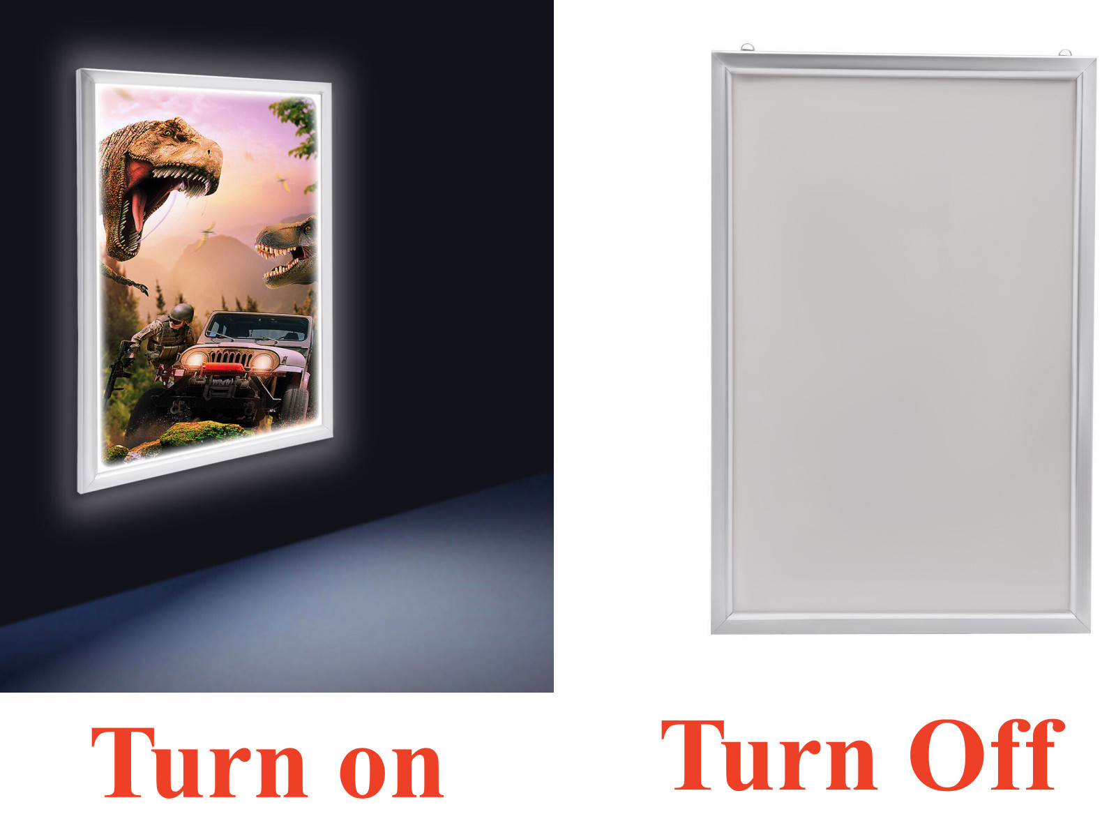 24&Prime;x36&Prime; LED Backlit Poster Frame Art Picture Light Box Advertising Display Frame