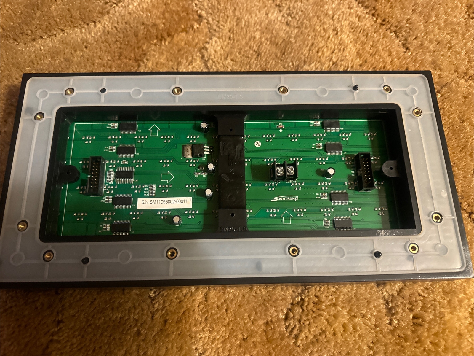 Signtronix Guru Amber 20 MM 16X8 Led Sign Modules. You Receive 2 Modules.