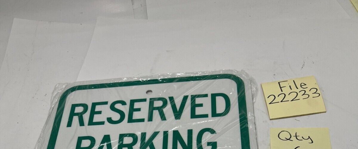 (QTY 2) SmartSign « Reserved Parking » Handicap Parking Sign Bi-Arrow 12&Prime; x 18&Prime;