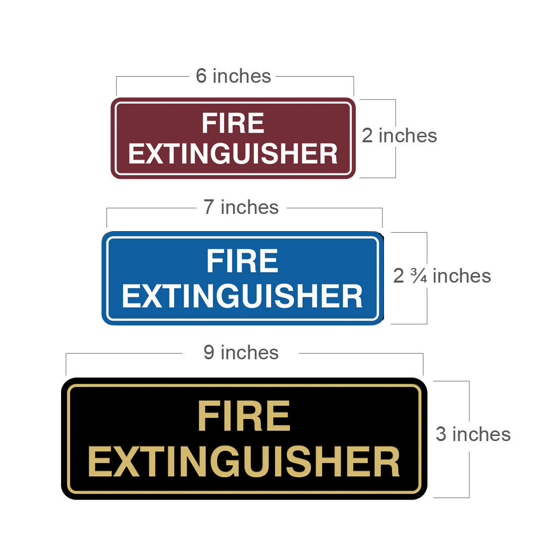 Standard Fire Extinguisher Sign