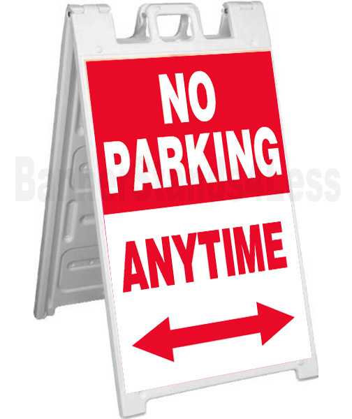 NO PARKING ANYTIME Signicade A-Frame Sign Sidewalk Pavement Event Board – rb