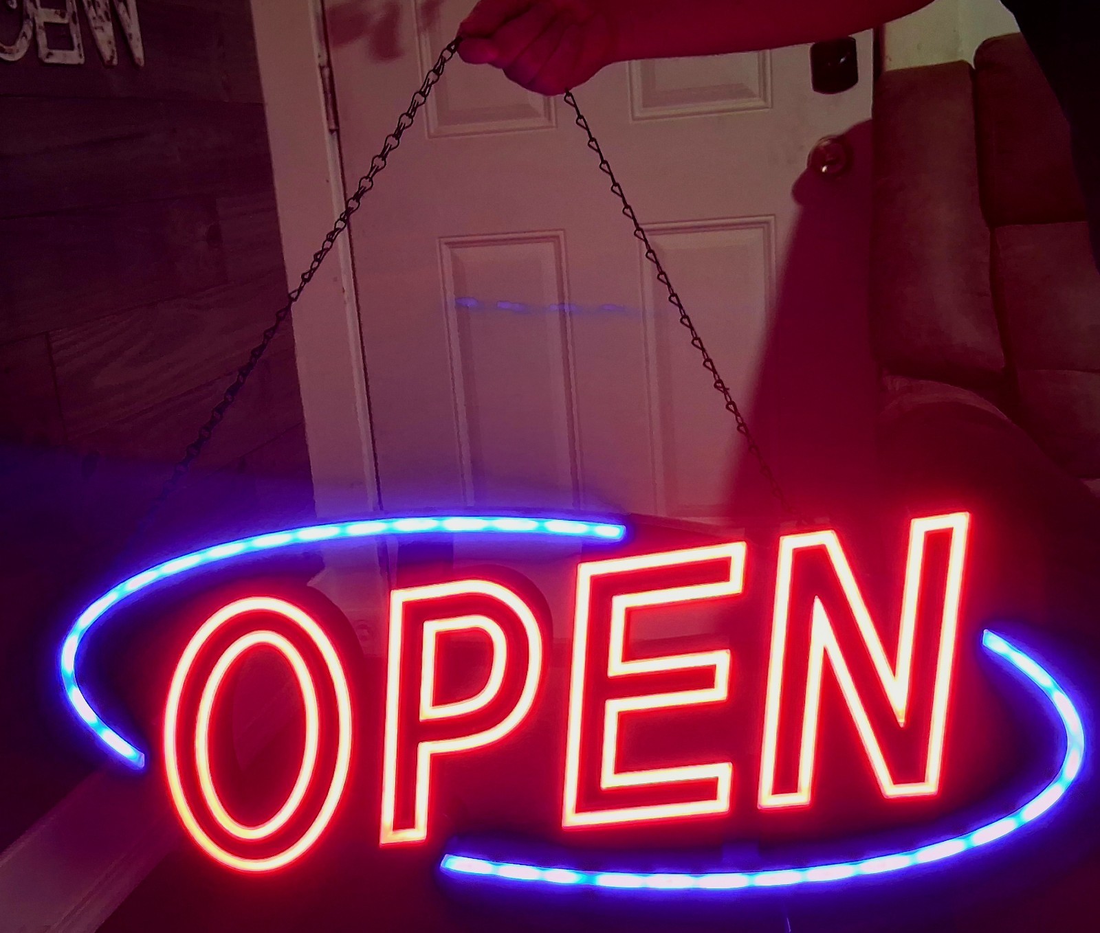 Optiva Ultra Bright LED Open Sign 31.5&Prime;