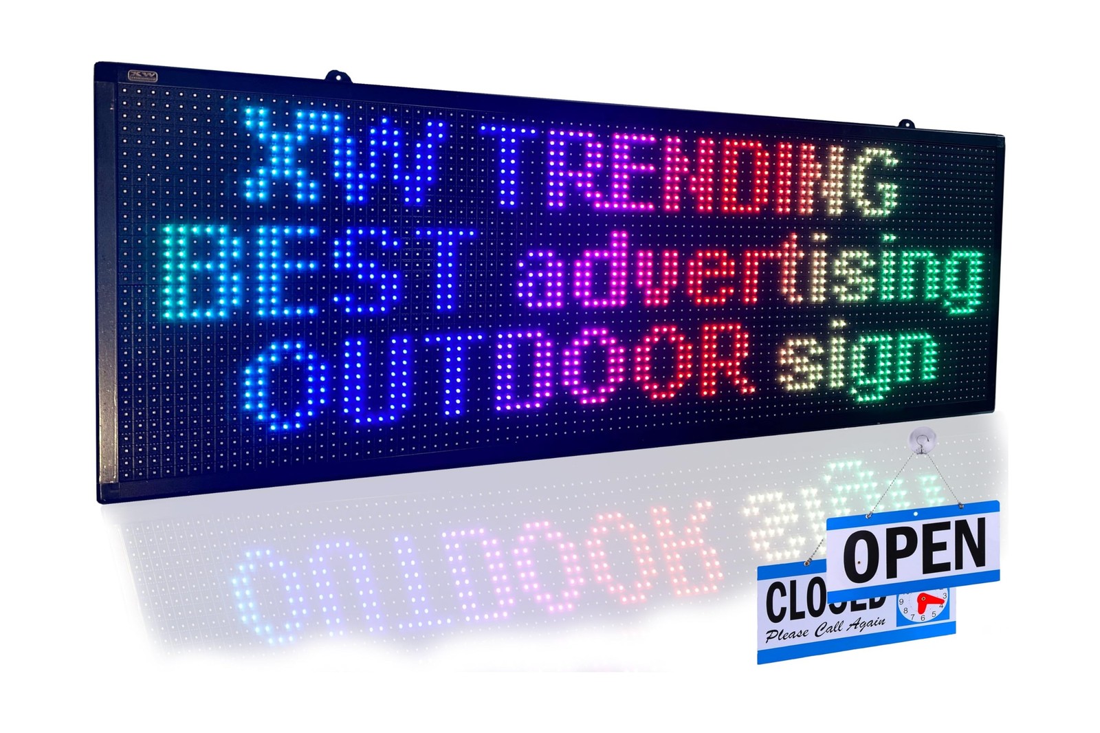 LED sign, scrolling sign 40&Prime; x 14&Prime;, WiFi perfect tool for advertising, color …