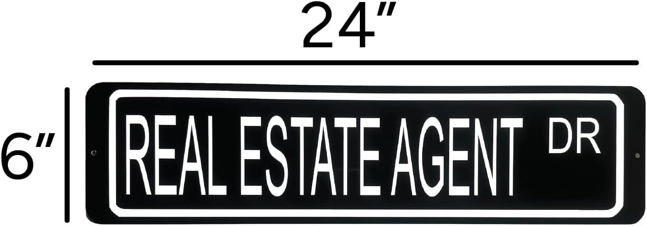 Real Estate Rider Sign 6×24 Aluminum Double-Sided Sale Pending White