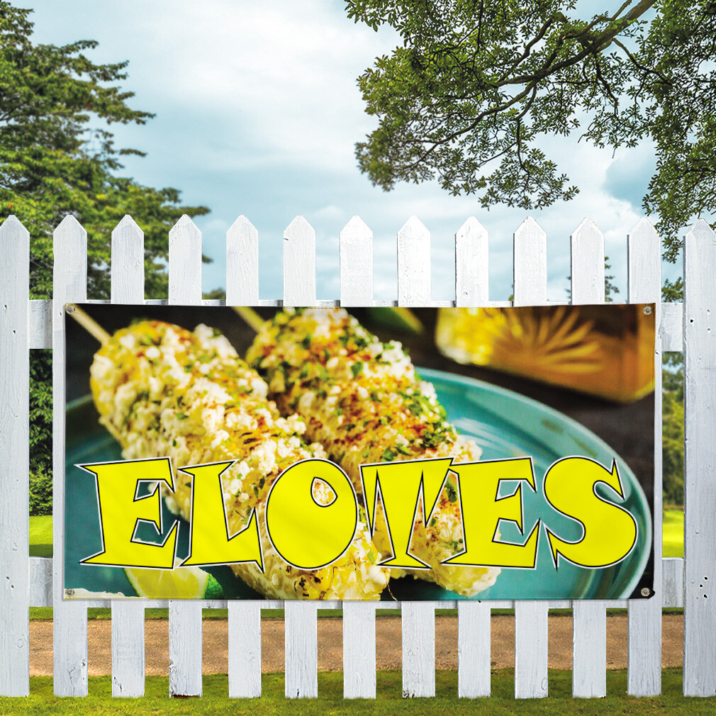 Vinyl Banner Multiple Sizes Elotes Outdoor Advertising Printing Outdoor